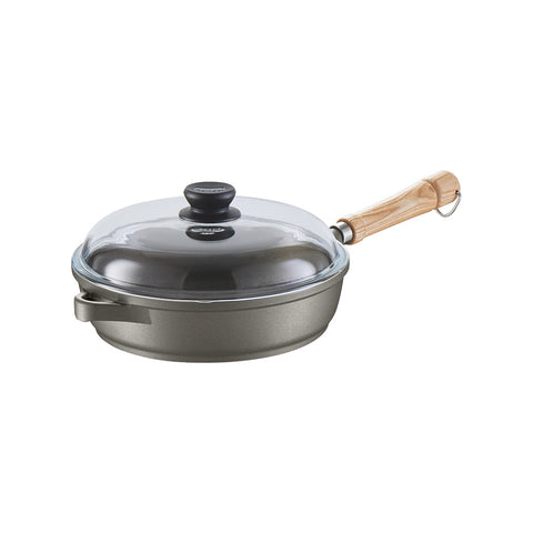 Inch Stainless Steel Skillet Frying Pan, Large Saute Pan with Lid